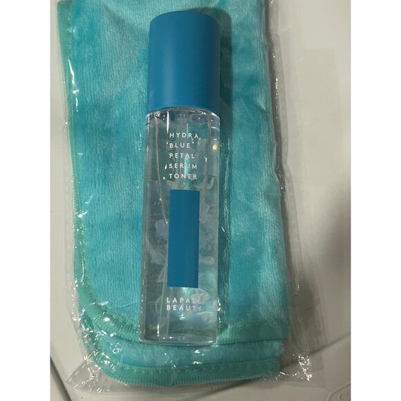 Lapalette Other - Hydra Blue Petal Serum Toner 3.38 fl oz w/ face cleansing cloth
